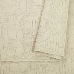 Peking Natural Hamsa Quilt Set By Jungalow®
