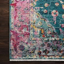 Loloi Rugs All Rugs Silvia Teal & Berry Rug By Justina Blakeney® X Loloi 8 Loloi Rugs All Rugs Silvia Teal & Berry Rug By Justina Blakeney® X Loloi