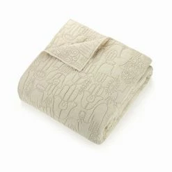 Peking Natural Hamsa Quilt Set By Jungalow®