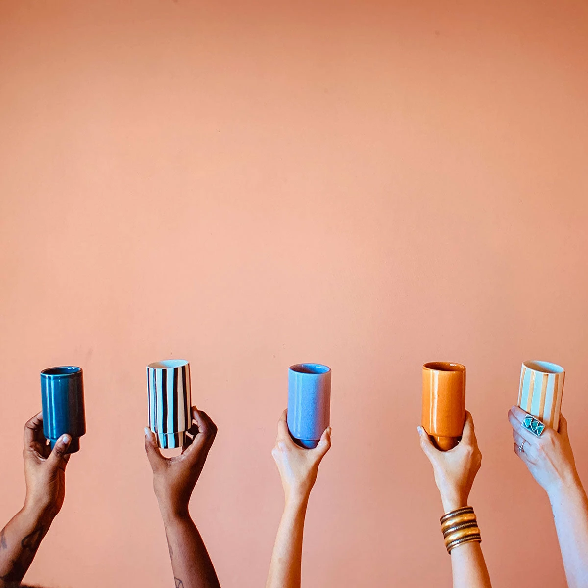 Jungalow® New Kaya Striped Ceramic Cups By Justina Blakeney™ 7 Jungalow® New Kaya Striped Ceramic Cups By Justina Blakeney™