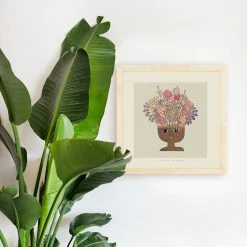 Justina Blakeney® All Gifts Flower Thinker 1 Art Print By Justina Blakeney™