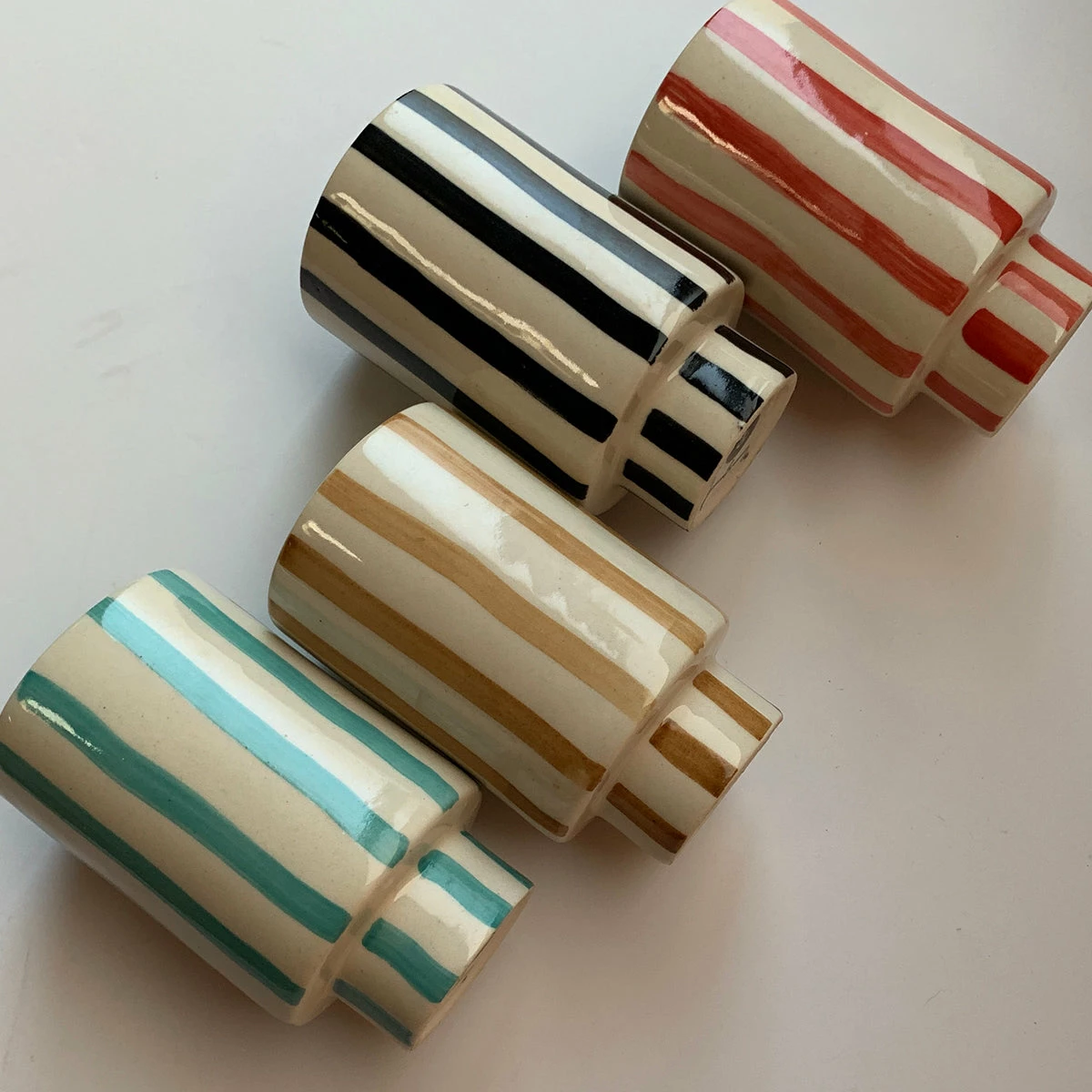Jungalow® New Kaya Striped Ceramic Cups By Justina Blakeney™ 3 Jungalow® New Kaya Striped Ceramic Cups By Justina Blakeney™