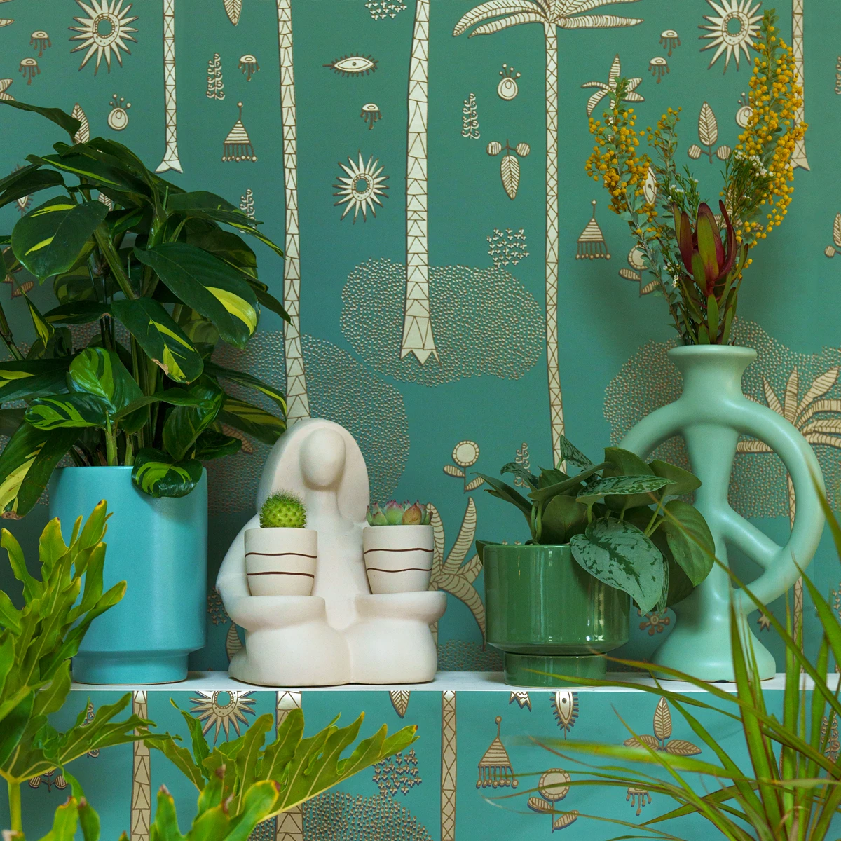 Jungalow® Carribean Green Kaya Pot By Justina Blakeney™ 4 Jungalow® Carribean Green Kaya Pot By Justina Blakeney™