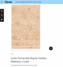 Loloi Rugs Leela Terracotta Rug By Justina Blakeney® X Loloi 9 Loloi Rugs Leela Terracotta Rug By Justina Blakeney® X Loloi