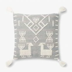 Loloi Rugs Grey Mesa Pillow By Justina Blakeney® X Loloi All Pillows