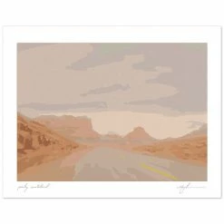 Peachy Wasteland Art Print By Chloe Purpero Johnson