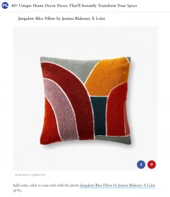 Loloi Rugs All Pillows Bliss Pillow By Justina Blakeney® X Loloi 8 Loloi Rugs All Pillows Bliss Pillow By Justina Blakeney® X Loloi