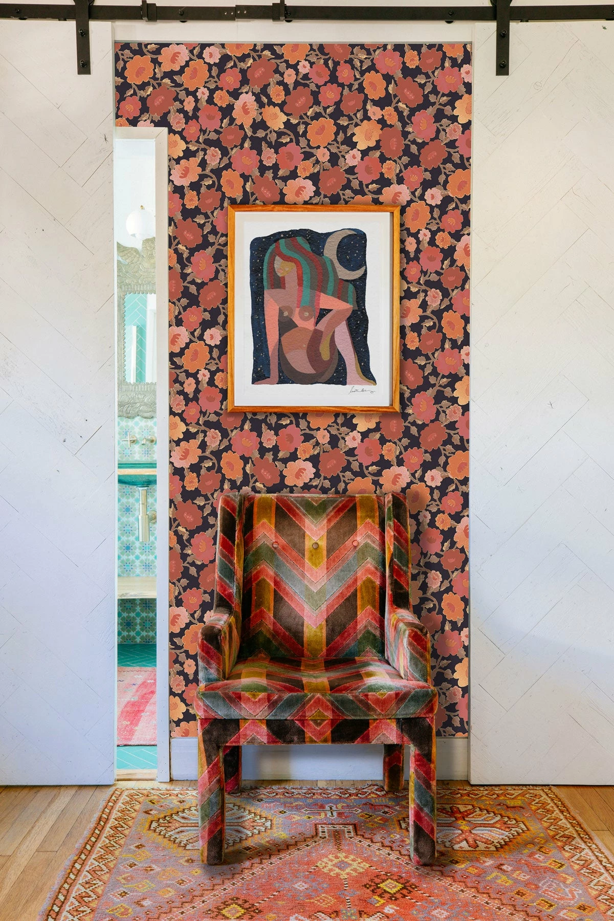 Jungalow® Peel + Stick Suz Wallpaper By Justina Blakeney® 6 Jungalow® Peel + Stick Suz Wallpaper By Justina Blakeney®