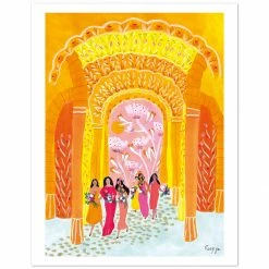 Yellow Arch Art Print By Roeqiya Fris Gifts $100-$250