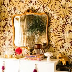 Jungalow Aja Wallpaper In Aubergine By Justina Blakeney®
