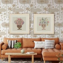 House Decor Style Store 24 Justina Blakeney® All Gifts Flower Thinker 1 Art Print By Justina Blakeney™