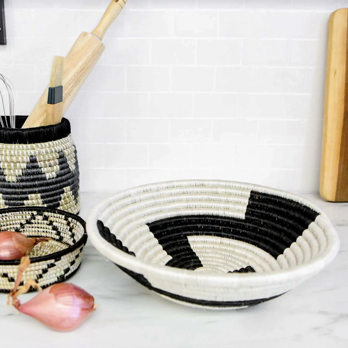 AAA Black + White Basket New 4 AAA Black + White Basket New