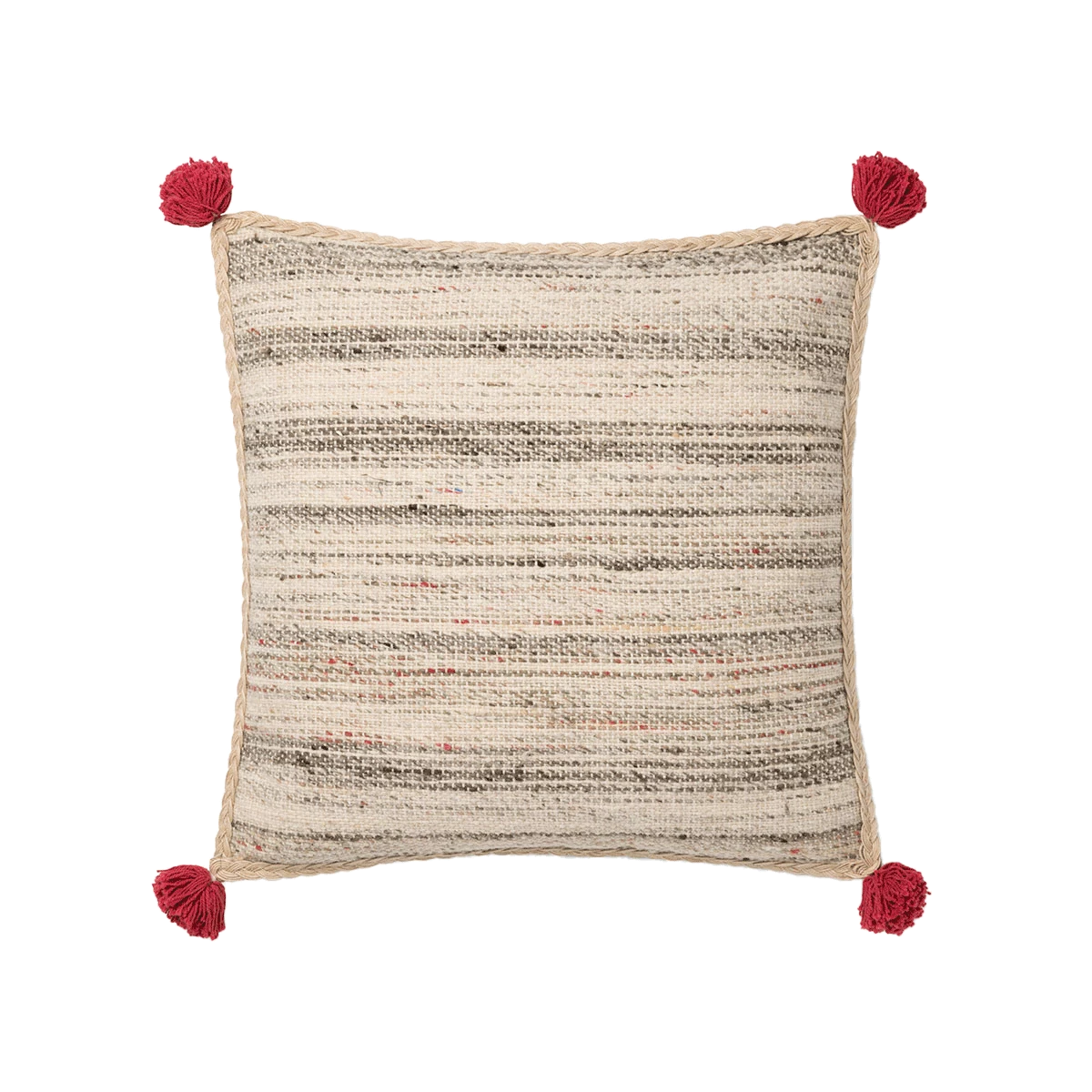 Loloi Rugs Berry Pom Pom Pillow By Justina Blakeney® X Loloi All Pillows 3 Loloi Rugs Berry Pom Pom Pillow By Justina Blakeney® X Loloi All Pillows