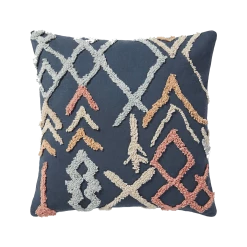 Loloi Rugs All Pillows Blue Tufted Pillow