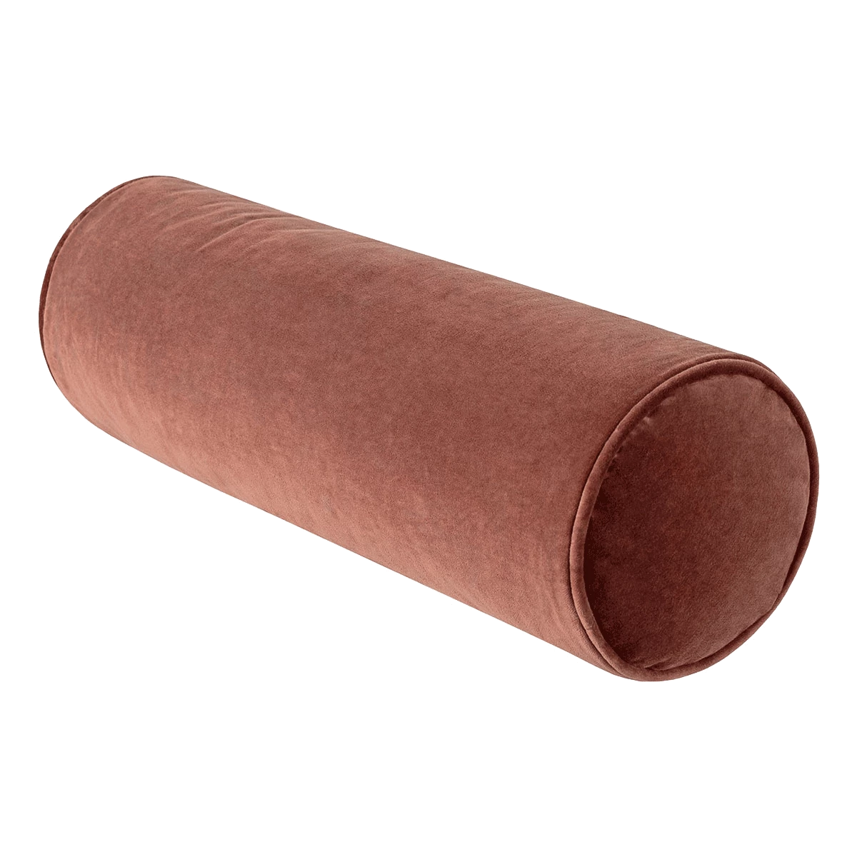 Surya Cotton Velvet Bolster Pillow In Brick All Pillows 3 Surya Cotton Velvet Bolster Pillow In Brick All Pillows