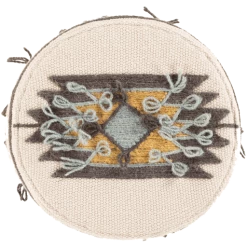 Surya Woven Diamond Stool