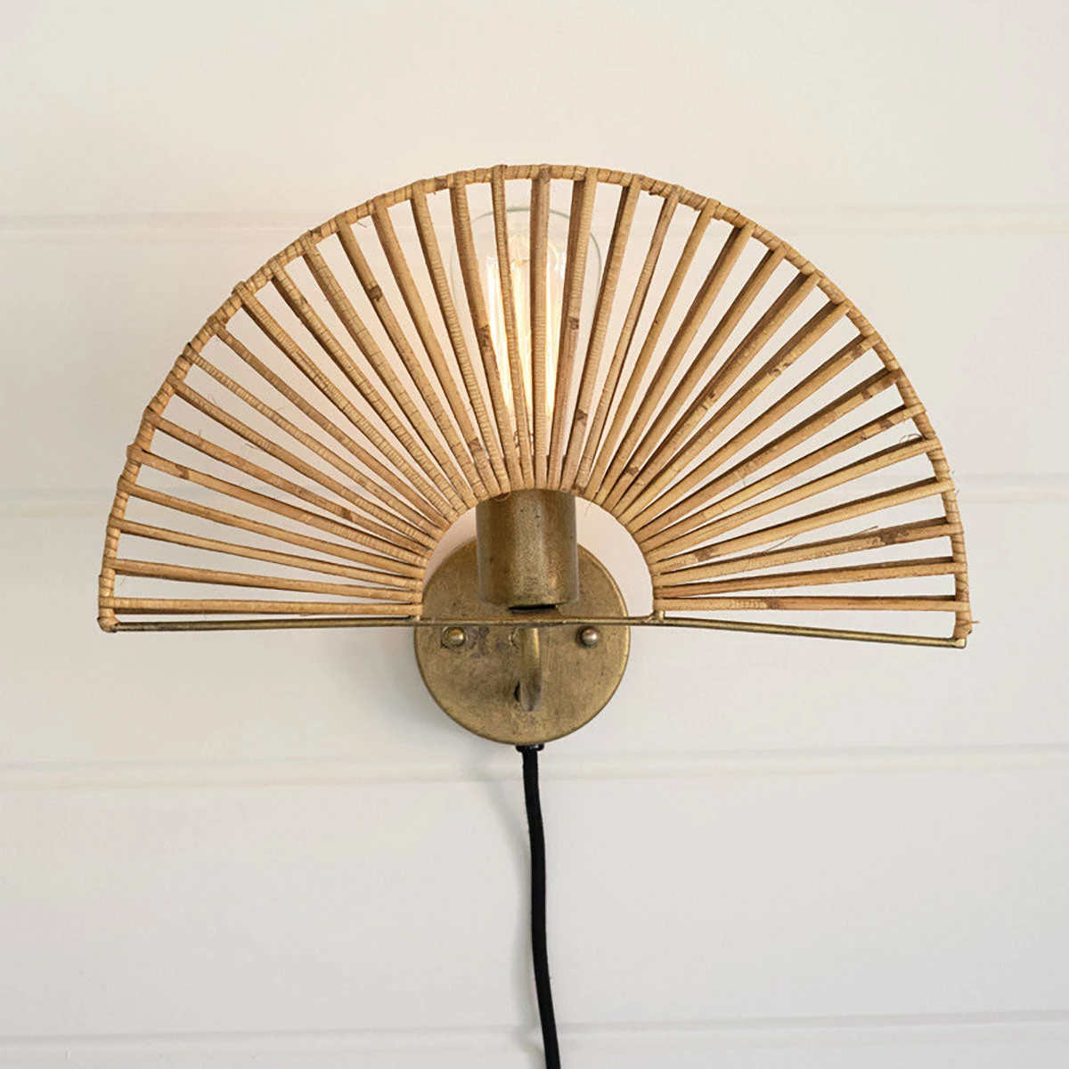 Kalalou Fan Wall Sconce Lamp 3 Kalalou Fan Wall Sconce Lamp