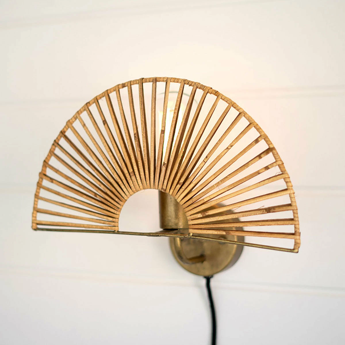 Kalalou Fan Wall Sconce Lamp 4 Kalalou Fan Wall Sconce Lamp