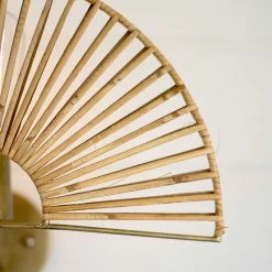 Kalalou Fan Wall Sconce Lamp 7 Kalalou Fan Wall Sconce Lamp