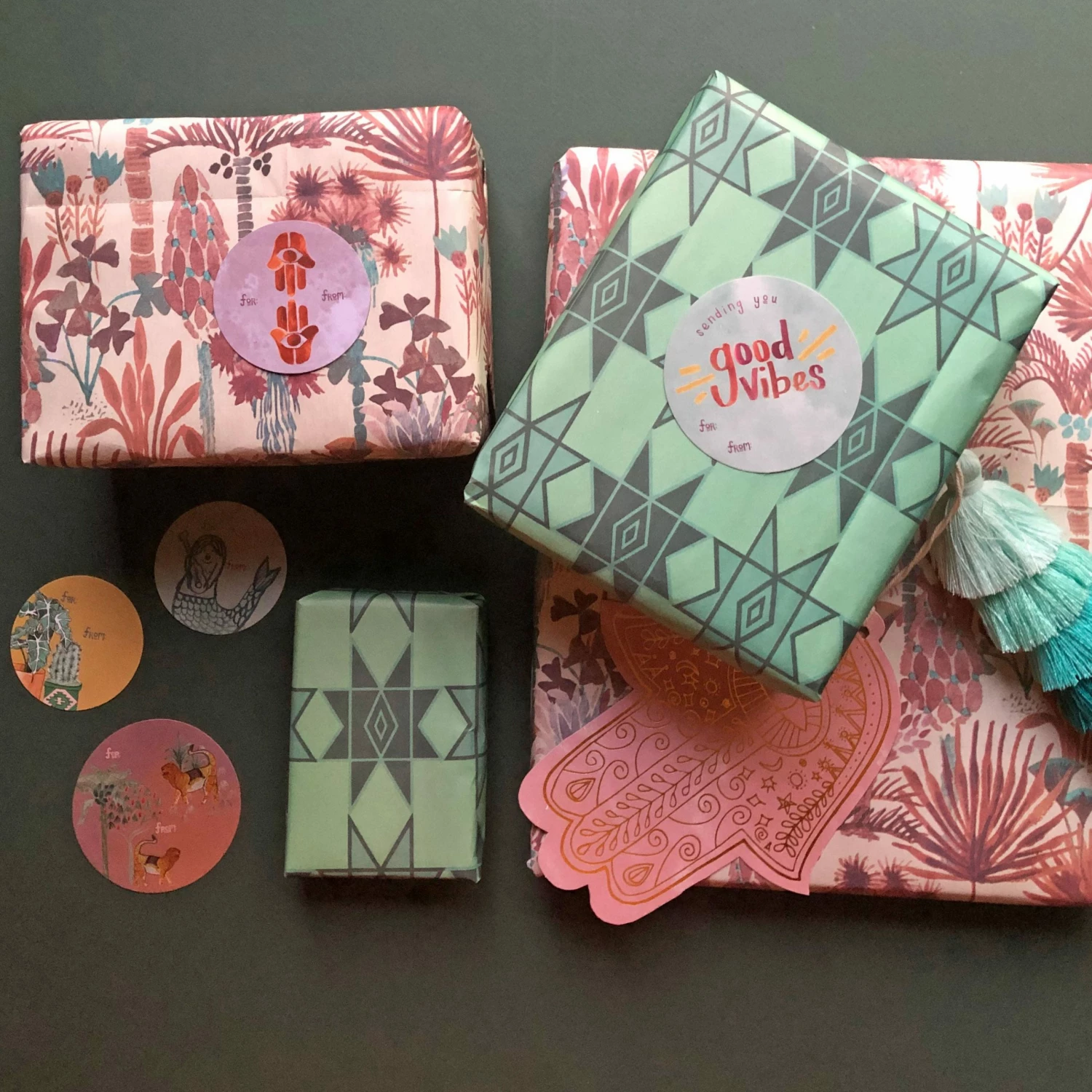 Jungalow Jungalicious Recycled Gift Paper (5pk) 7 Jungalow Jungalicious Recycled Gift Paper (5pk)