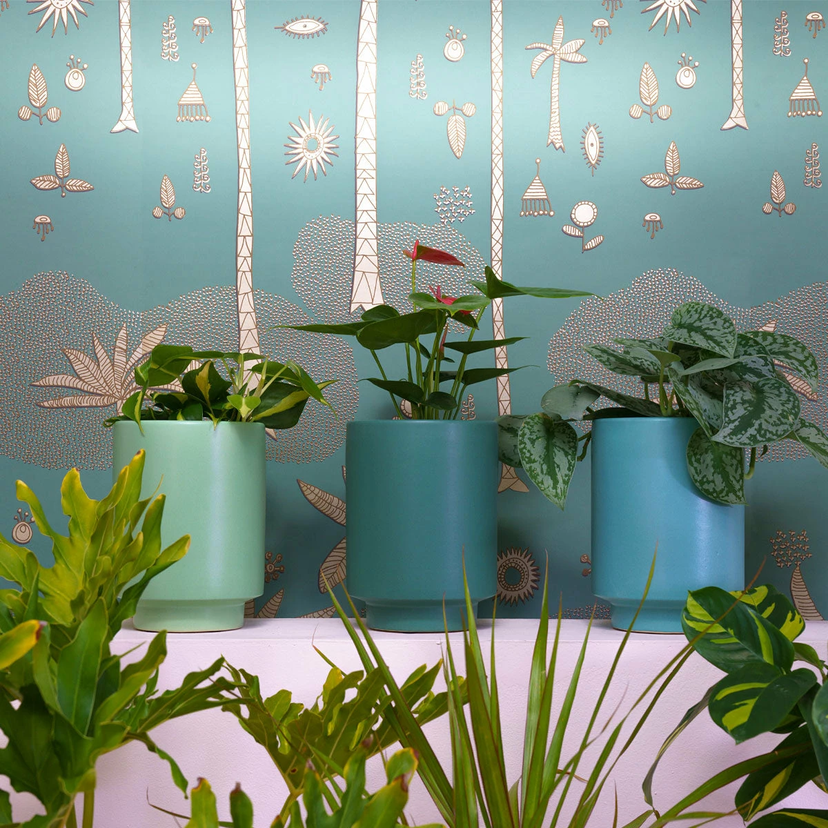 Jungalow® Kiwi Green Kaya Pot By Justina Blakeney™ Planters 3 Jungalow® Kiwi Green Kaya Pot By Justina Blakeney™ Planters