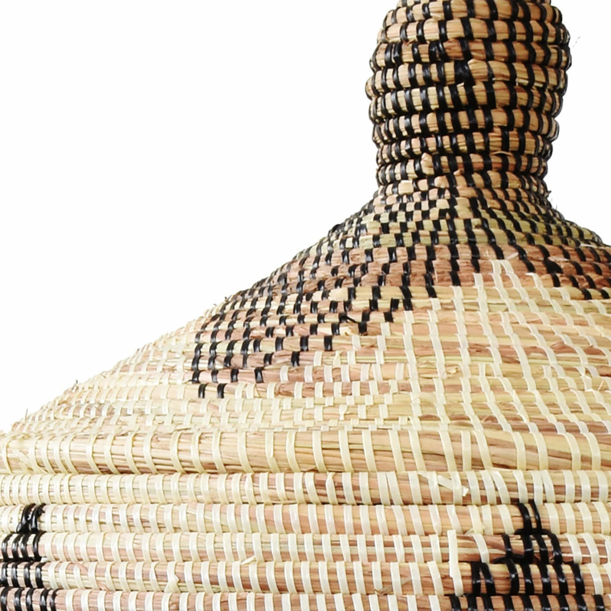 Swahili African Modern New Black + Cream Hamper Basket 4 Swahili African Modern New Black + Cream Hamper Basket