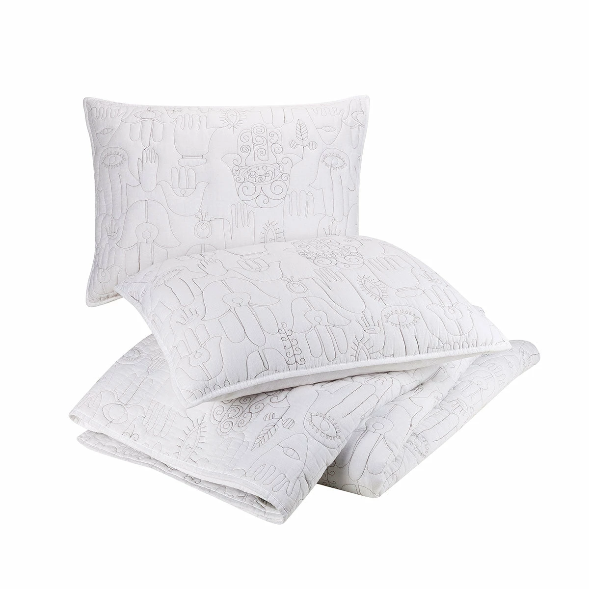 Peking Cloud Hamsa Quilt Set By Jungalow® All Décor 6 Peking Cloud Hamsa Quilt Set By Jungalow® All Décor