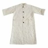 Peking Hamsa Quilted Coat In Porcelain By Jungalow® Coats/Robes