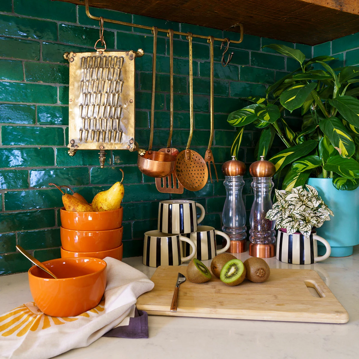 Jungalow® Tierra Striped Mug Set In Black 4 Jungalow® Tierra Striped Mug Set In Black