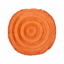 Surya Orange Shag Pillow All Pillows