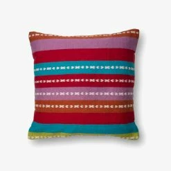 Loloi Rugs Outdoor Pillows Striped Outdoor Pillow
