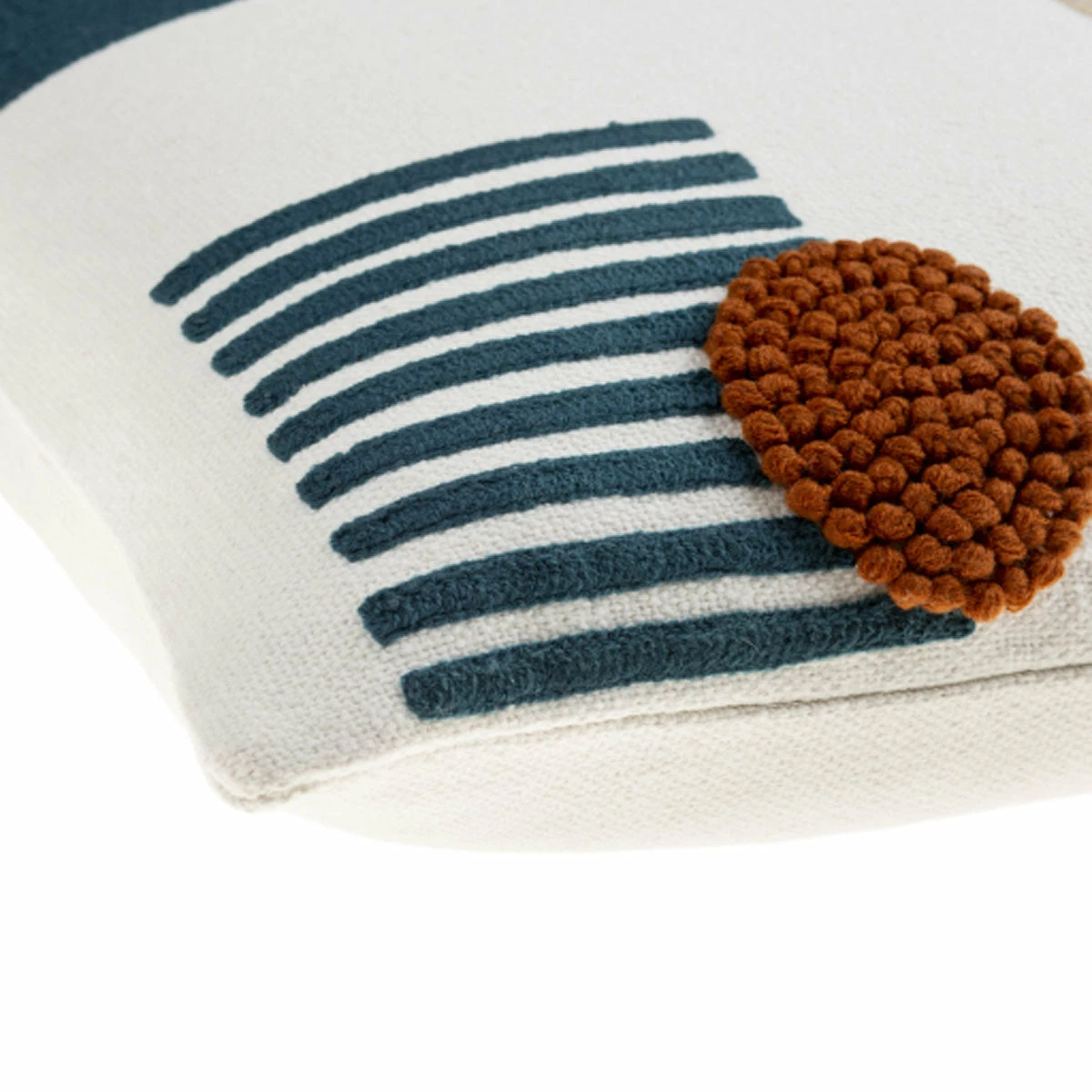 Surya Teal Shapes Pillow All Pillows 4 Surya Teal Shapes Pillow All Pillows