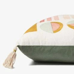 Loloi Rugs Sunset Watercolor Tassel Pillow