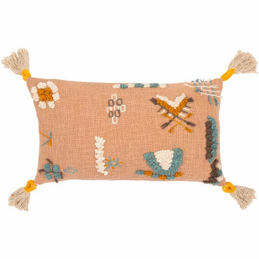 Surya Pink Textured Pillow 3 Surya Pink Textured Pillow