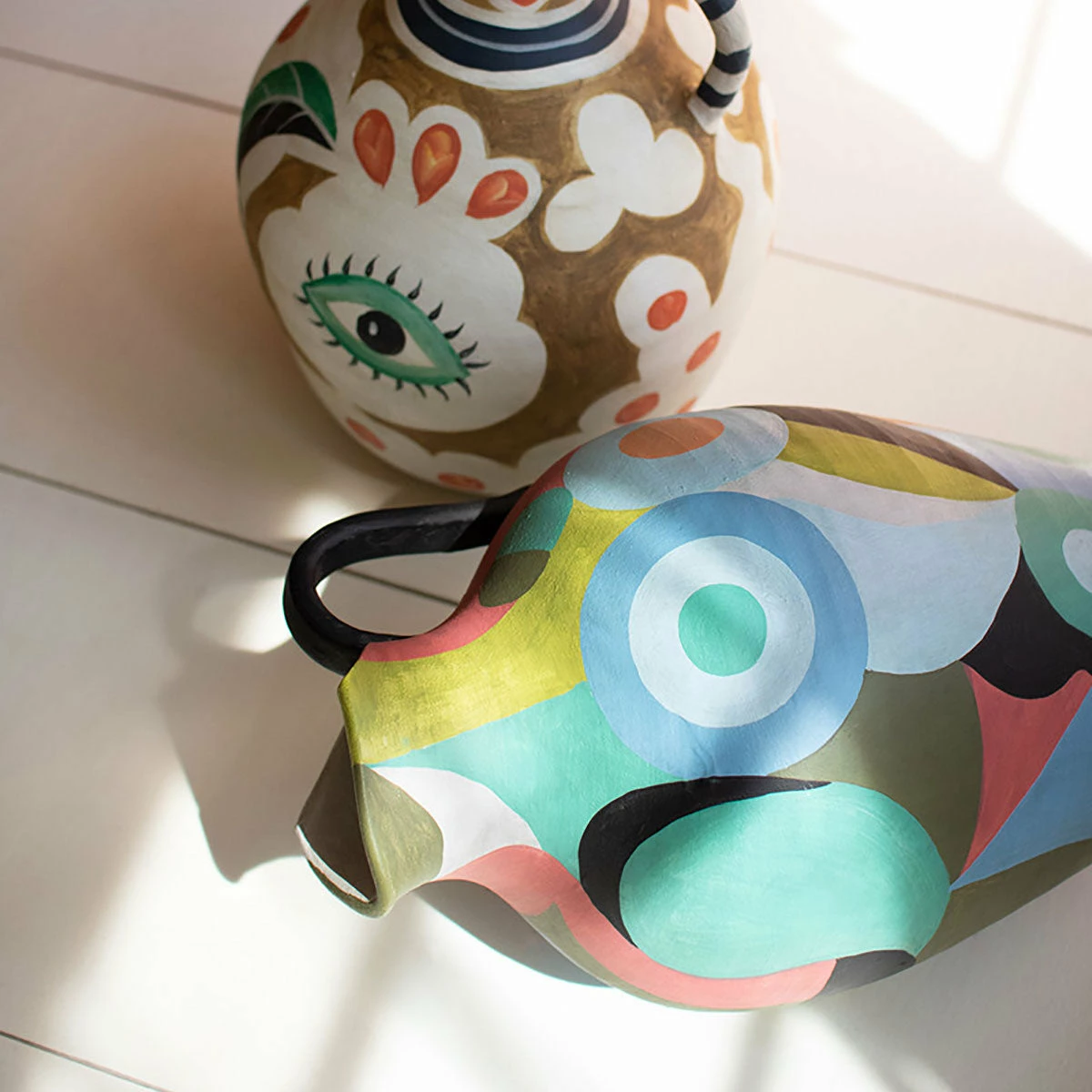 Kalalou Tall Wavy Pitcher Planters 5 Kalalou Tall Wavy Pitcher Planters