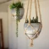 Kalalou Hanging Galvanized Planter Set Planters 2 Kalalou Hanging Galvanized Planter Set Planters