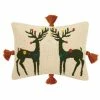 Peking Reindeer Games Hook Pillow By Jungalow® Hook Pillows 1 Peking Reindeer Games Hook Pillow By Jungalow® Hook Pillows