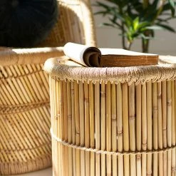 Kalalou All Stools, Poufs + Side Tables Bamboo Stool