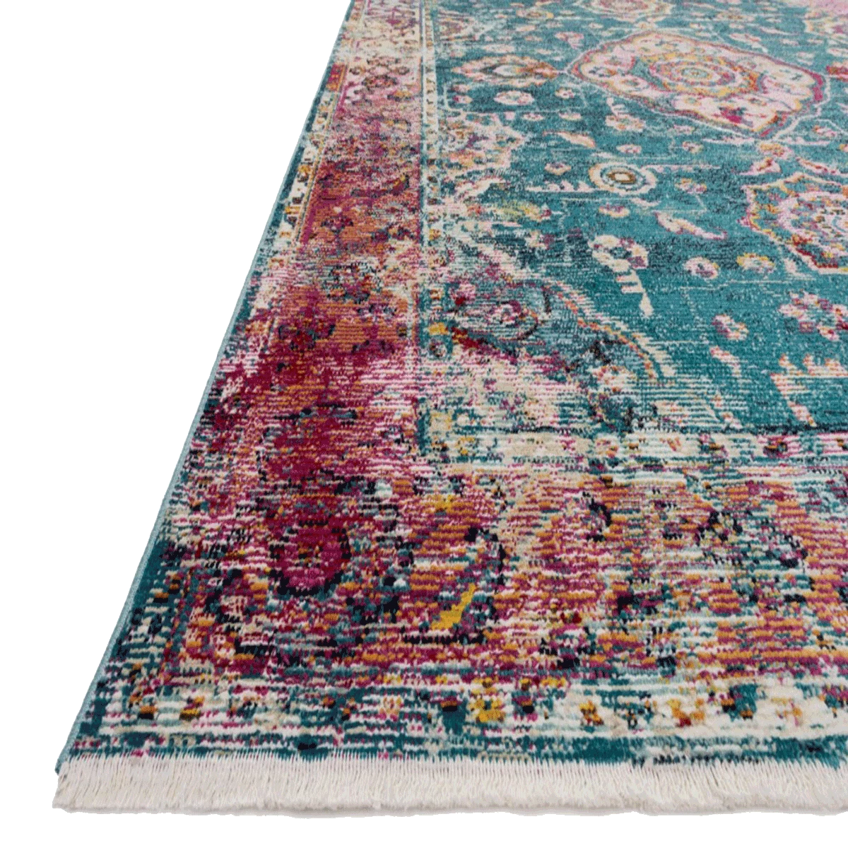 Loloi Rugs All Rugs Silvia Teal & Berry Rug By Justina Blakeney® X Loloi 6 Loloi Rugs All Rugs Silvia Teal & Berry Rug By Justina Blakeney® X Loloi