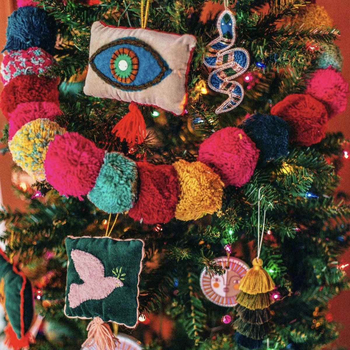 Jungalow Gifts Under $50 Beaded Juju Ornament Set 8 Jungalow Gifts Under $50 Beaded Juju Ornament Set