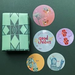 Jungalow Jungalicious Recycled Gift Paper (5pk) 10 Jungalow Jungalicious Recycled Gift Paper (5pk)