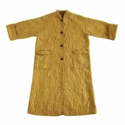 Peking Coats/Robes Hamsa Quilted Coat In Sunshine By Jungalow®
