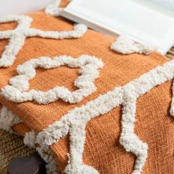 Surya Tangerine Throw Blanket