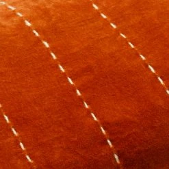 Surya New Orange Velvet Lumbar Pillow
